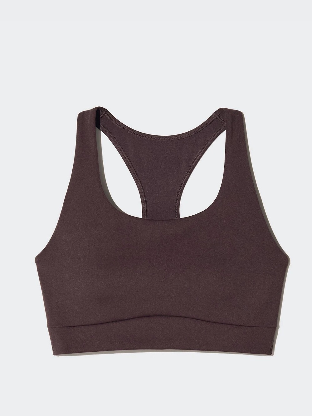 Uniqlo Racerback Sports Bra in Brown medium